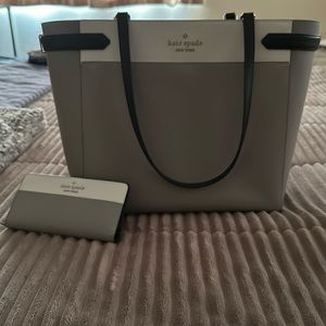Kate Spade Staci Laptop Tote Leather and Matching Wallet